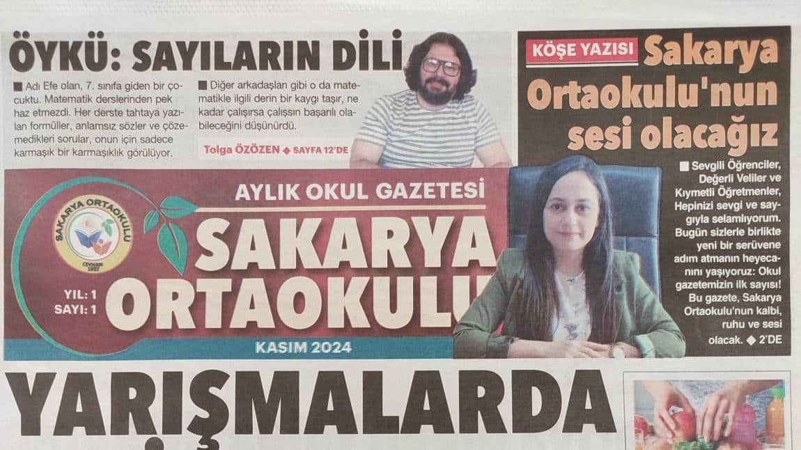 Sakarya Ortaokulu Okul Gazetesi: İlk Sayımızla Karşınızdayız!